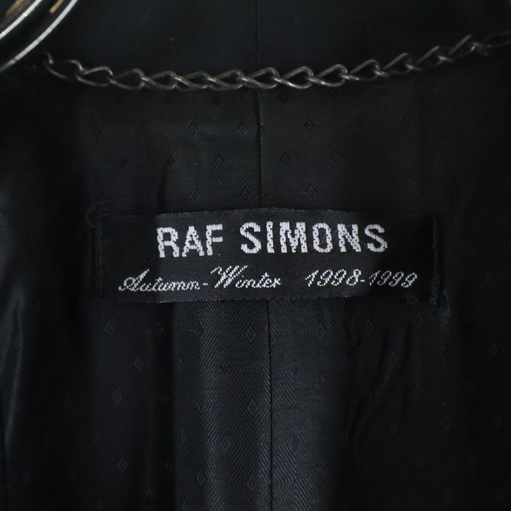 RAF SIMONS(ラフシモンズ) 1998-1999AW チェスターコート ブラック 359-325-0692