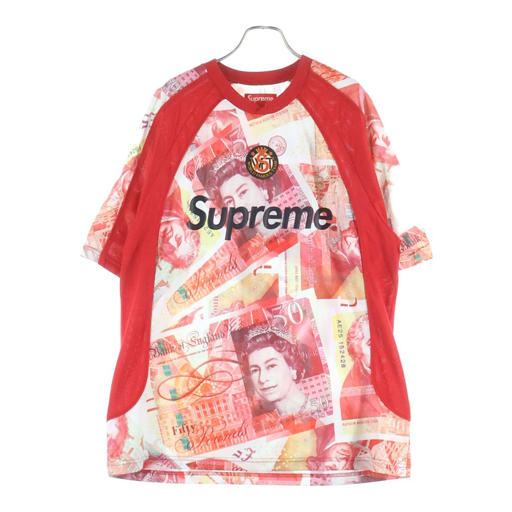 SUPREME(シュプリーム) 25AW Pounds Soccer Jersey パウンズ サッカー ジャージ 半袖シャツ レッド