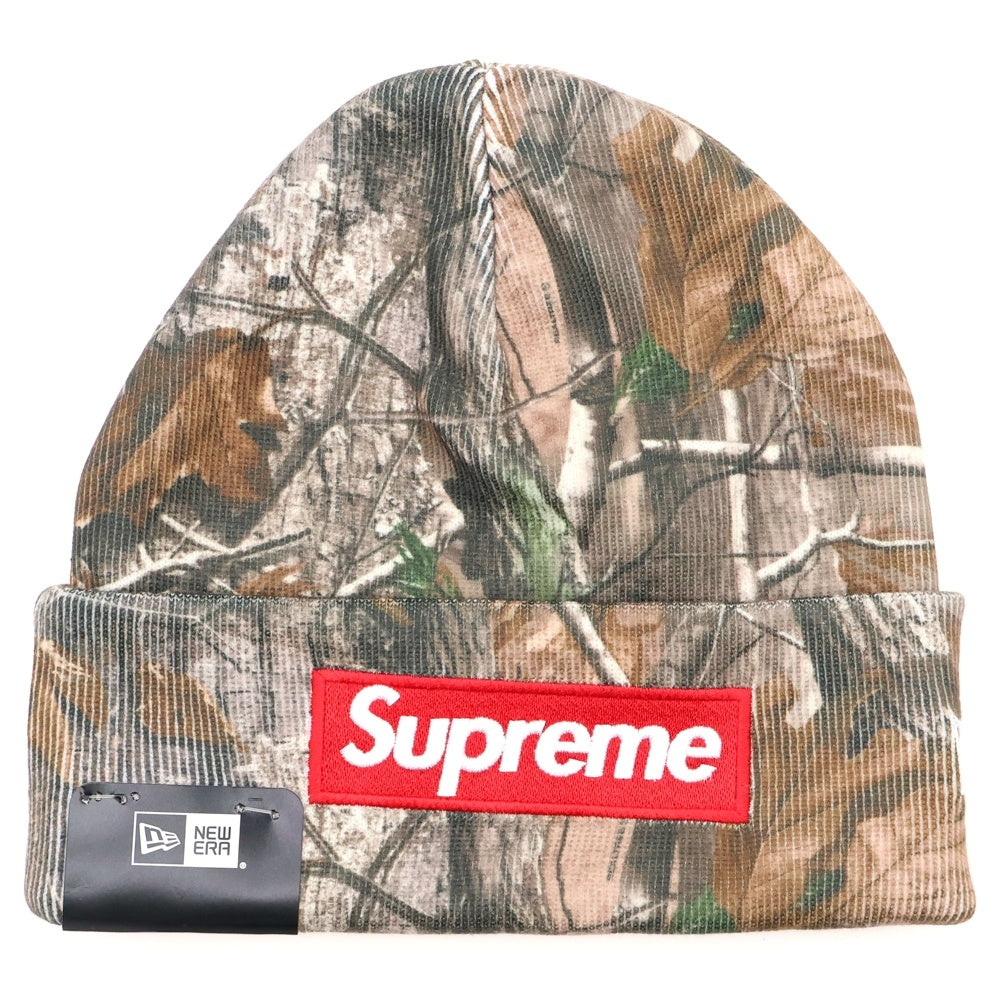 SUPREME(シュプリーム) 25AW ×New Era Box Logo Beanie Realtree AP Camo ニューエラ ボックスロゴ リアルツリー ビーニー ニット帽 ブラウン