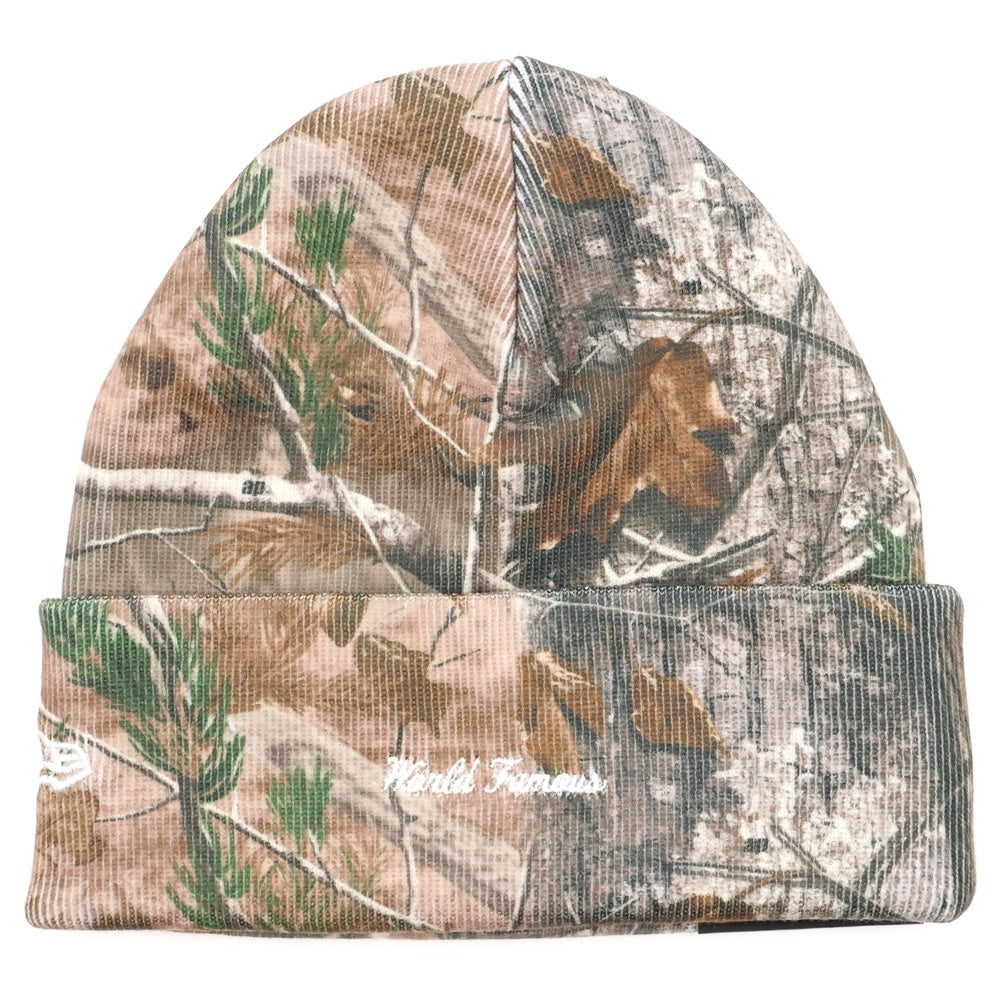 SUPREME(シュプリーム) 25AW ×New Era Box Logo Beanie Realtree AP Camo ニューエラ ボックスロゴ リアルツリー ビーニー ニット帽 ブラウン