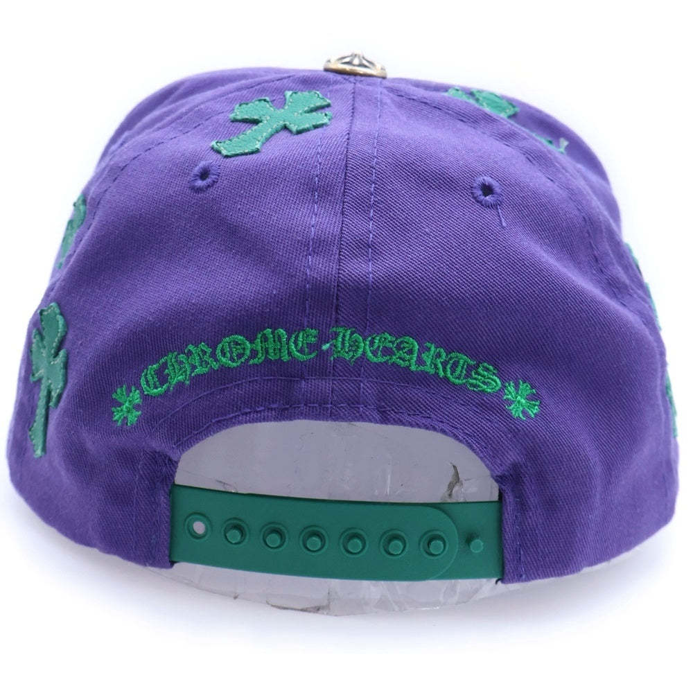 CHROME HEARTS(クロムハーツ) Trucker Cap クロスパッチ CH刺繍 トラッカーキャップ 帽子 パープル/グリーン