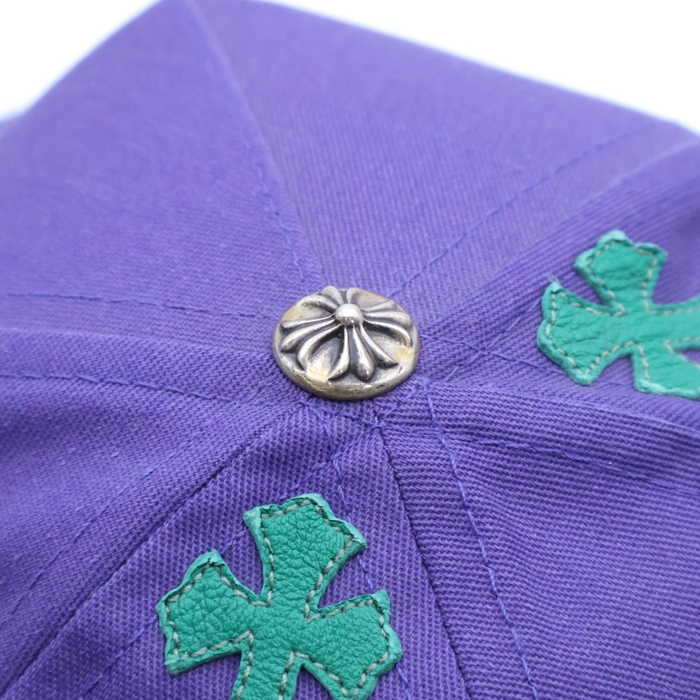 CHROME HEARTS(クロムハーツ) Trucker Cap クロスパッチ CH刺繍 トラッカーキャップ 帽子 パープル/グリーン