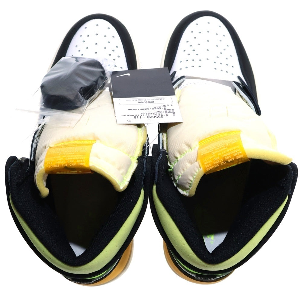 NIKE(ナイキ) AIR JORDAN 1 HIGH OG Volt Gold エアジョーダンワン ボルトゴールド ハイカットスニーカー イエロー/ホワイト US8/26.0cm 555088-118