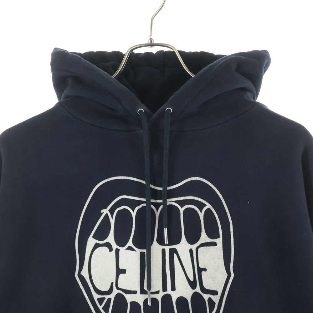 CELINE(セリーヌ) 21SS マウスロゴ フーディー プルオーバー スウェットパーカー ブラック 2Y314052H