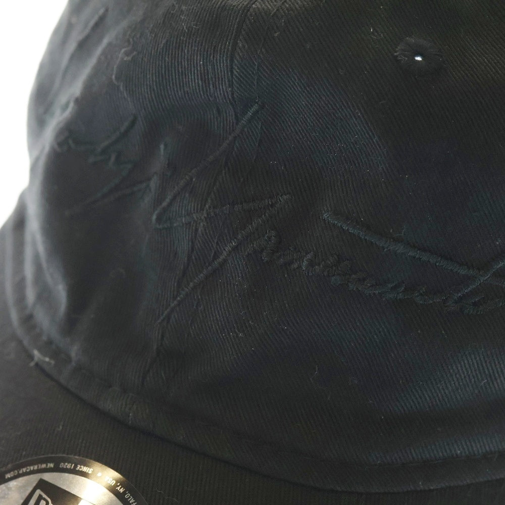 NEW ERA(ニューエラ) ×Yohji Yamamoto ヨウジヤマモト フロント刺繍 ベースボールキャップ ブラック HN-H89-972