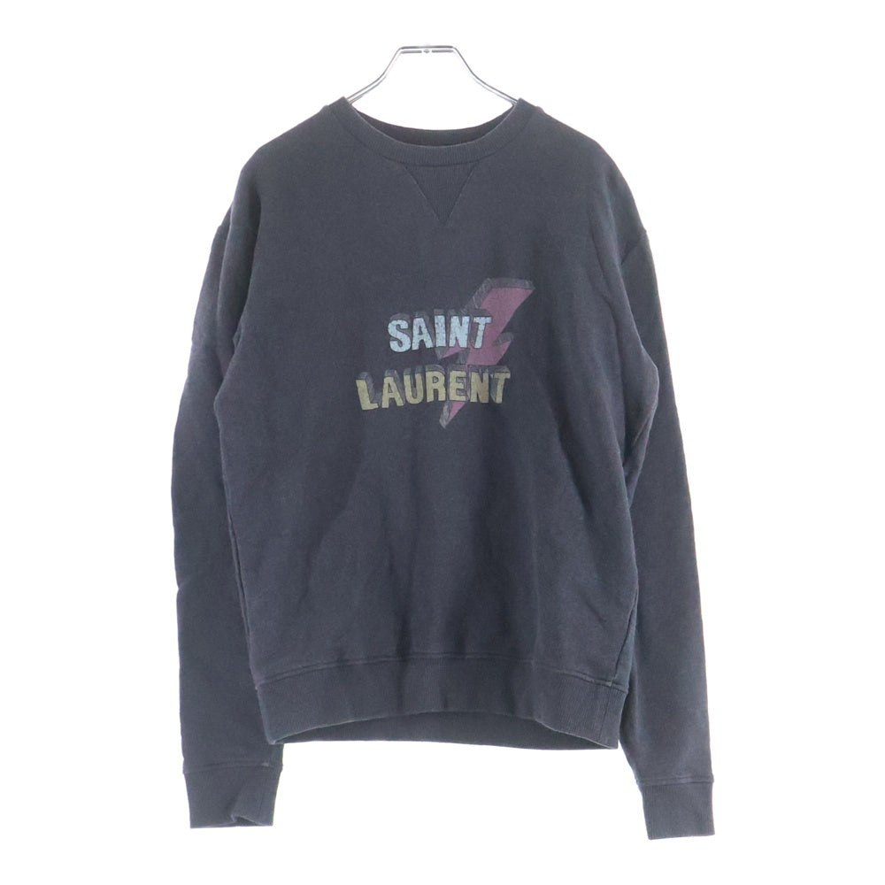 SAINT LAURENT PARIS(サンローランパリ) フロント ロゴプリント クルー