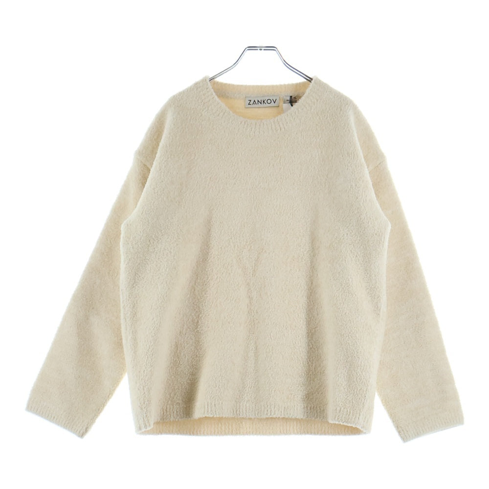 NO BRAND(ノーブランド) ZANKOV ザンコフ クルーネック 長袖ニット セーター アイボリー