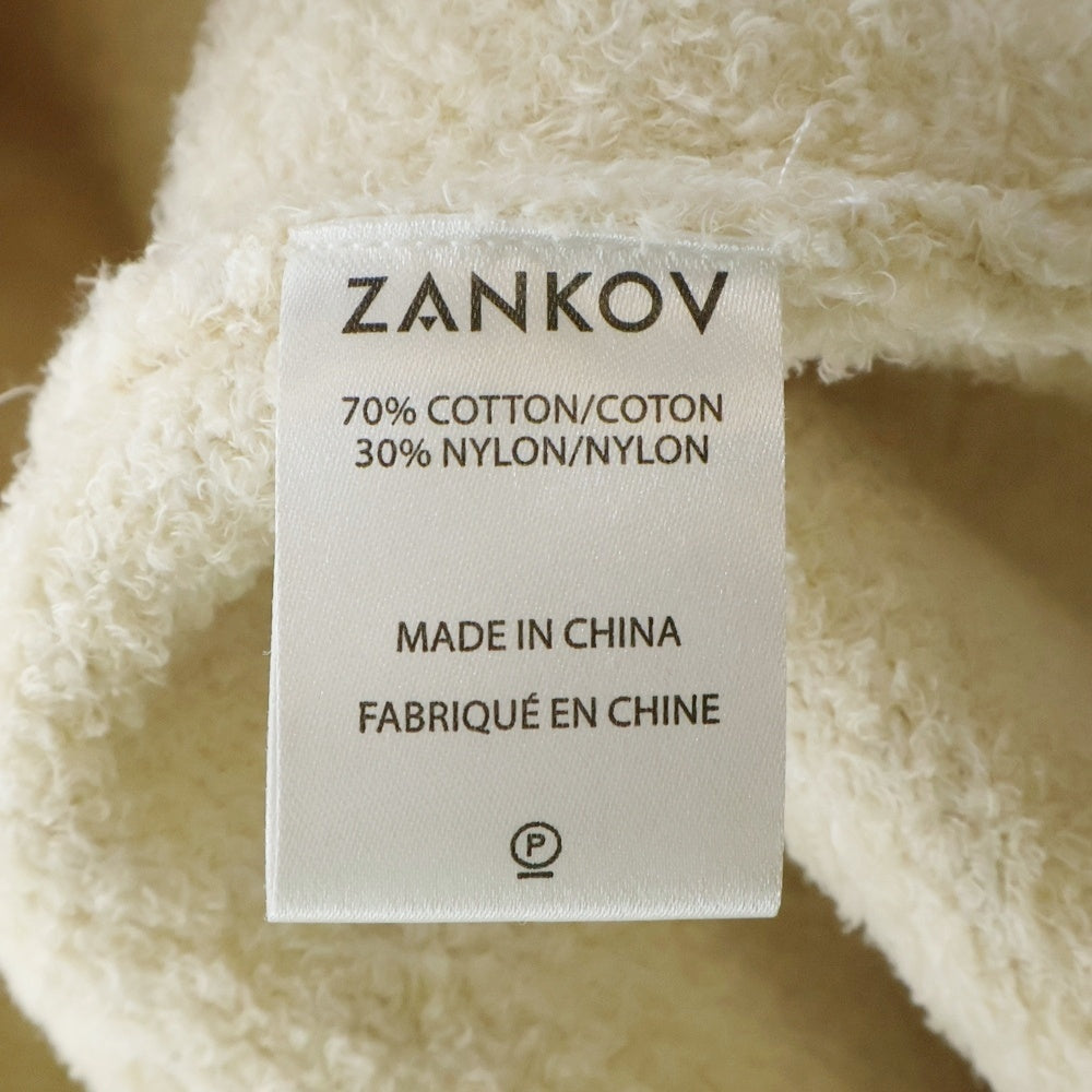 NO BRAND(ノーブランド) ZANKOV ザンコフ クルーネック 長袖ニット セーター アイボリー