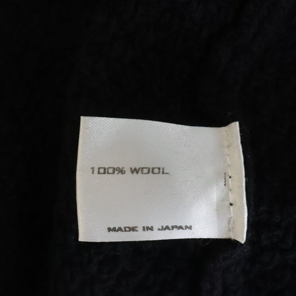 NUMBER (N)INE(ナンバーナイン) 05AW THS期 ジップアップ ドライバーズ長袖ニット ブラック 0357933495