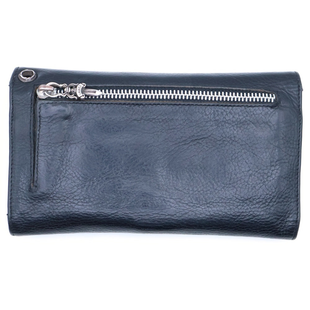 CHROME HEARTS(クロムハーツ) WAVE ウェーブ レザーウォレット 財布 ブラック BCA374