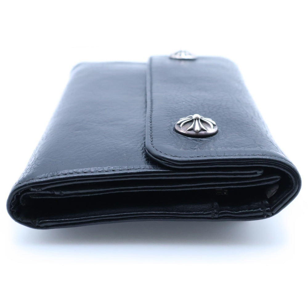 CHROME HEARTS(クロムハーツ) WAVE ウェーブ レザーウォレット 財布 ブラック BCA374