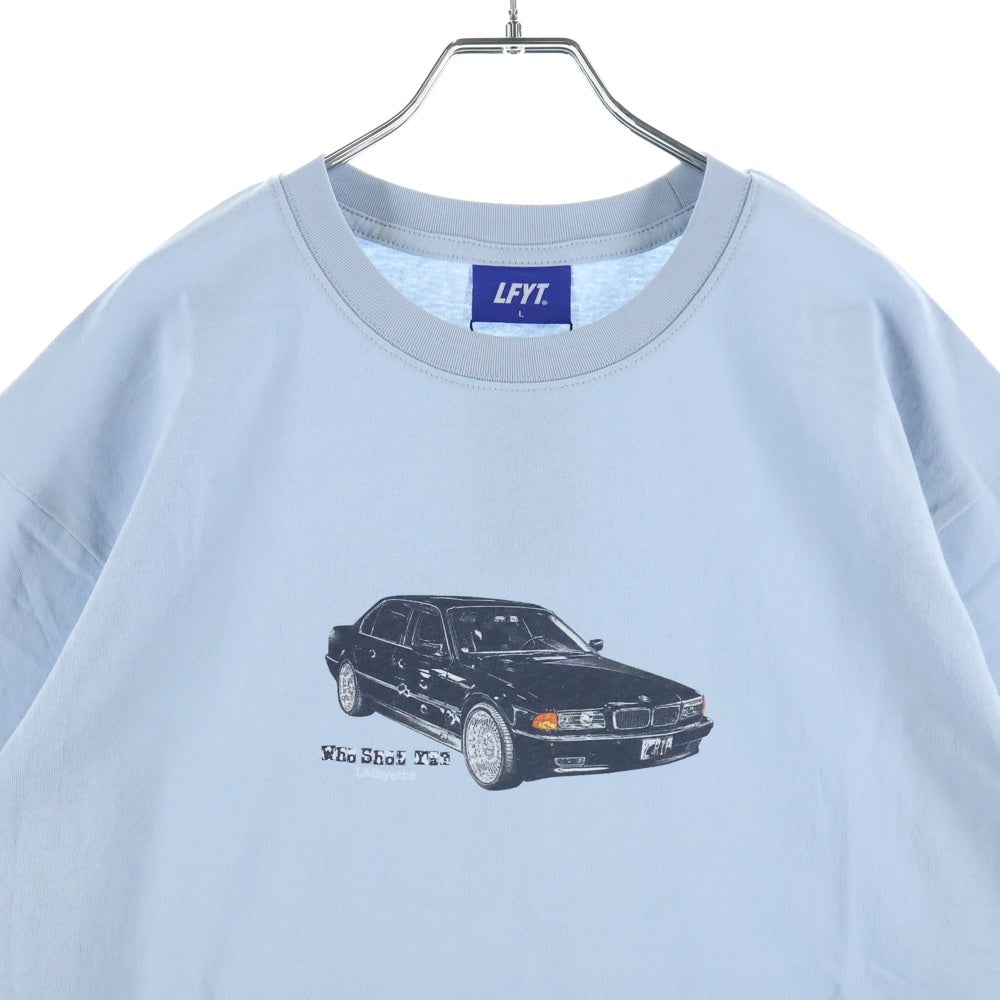 LFYT(エルエフワイティー) カープリント クルーネック 半袖Tシャツ カットソー ライトブルー LS250108