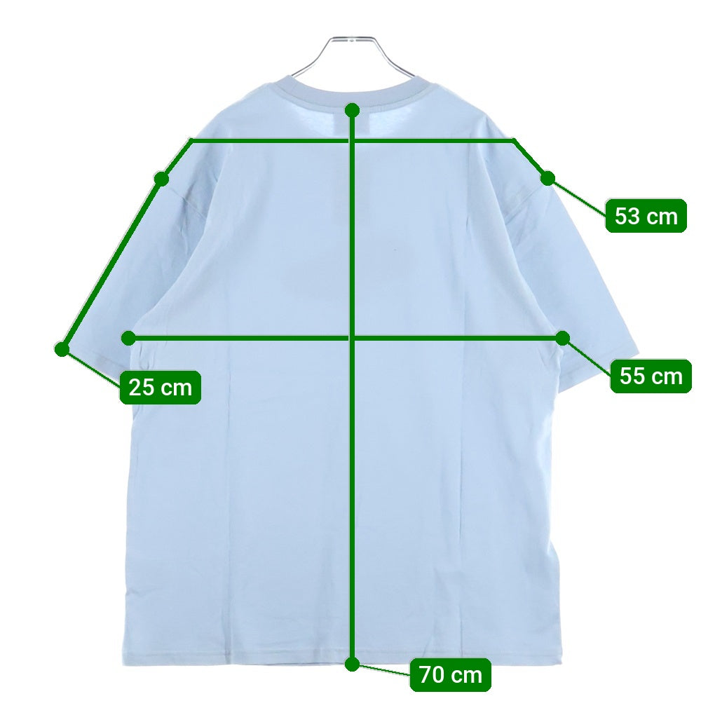 LFYT(エルエフワイティー) カープリント クルーネック 半袖Tシャツ カットソー ライトブルー LS250108
