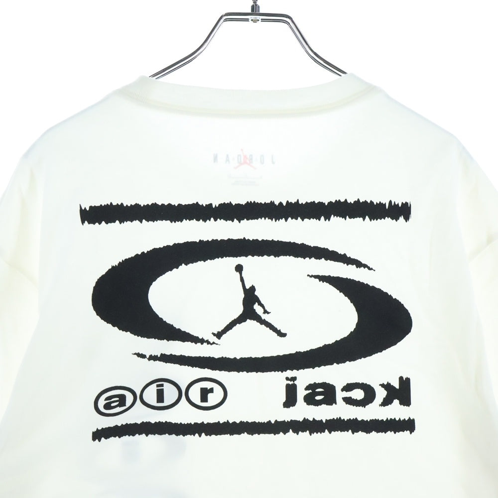 NIKE(ナイキ) JORDAN BRAND M J TS AIR TEE SAIL ロゴプリント クルーネック 半袖Tシャツ カットソー ホワイト DZ5514-133