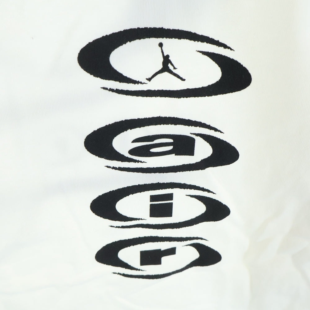 NIKE(ナイキ) JORDAN BRAND M J TS AIR TEE SAIL ロゴプリント クルーネック 半袖Tシャツ カットソー ホワイト DZ5514-133