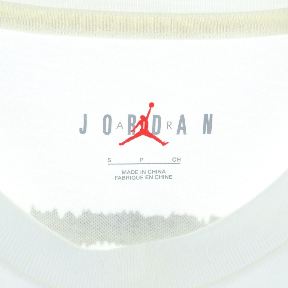 NIKE(ナイキ) JORDAN BRAND M J TS AIR TEE SAIL ロゴプリント クルーネック 半袖Tシャツ カットソー ホワイト DZ5514-133