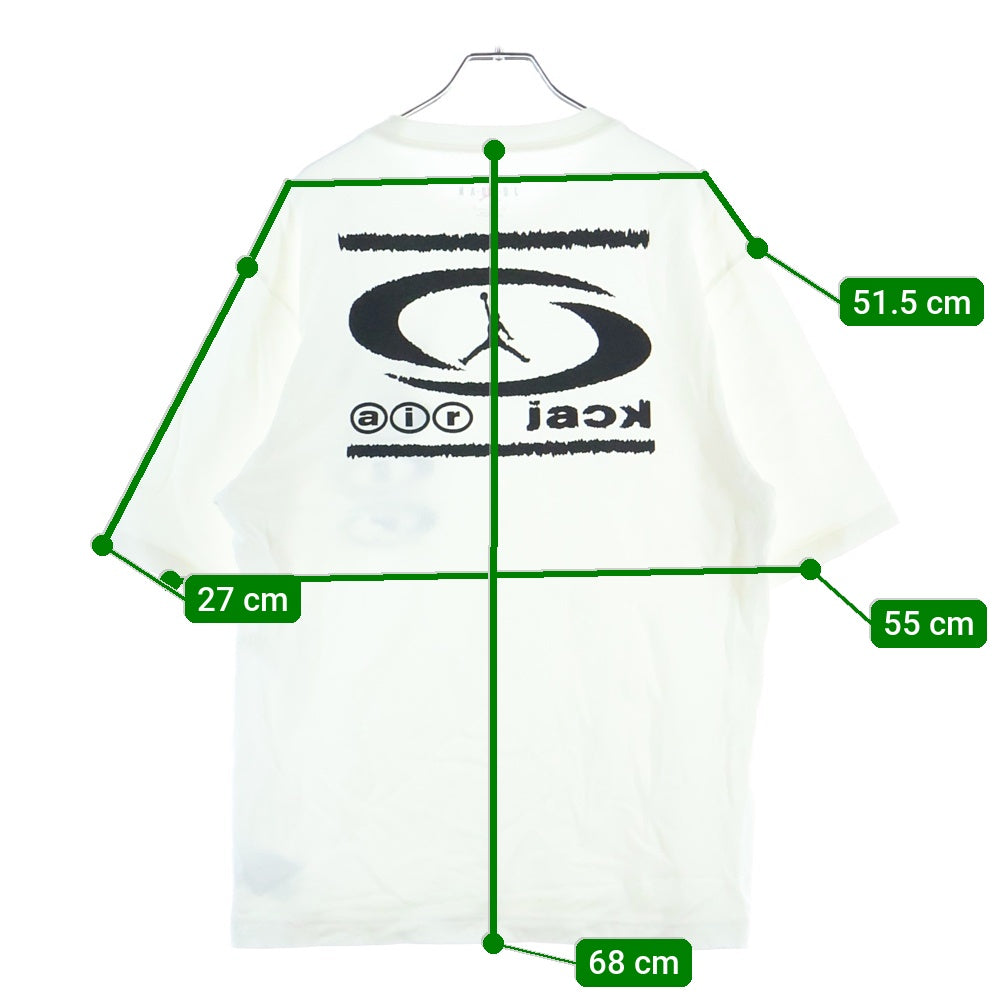 NIKE(ナイキ) JORDAN BRAND M J TS AIR TEE SAIL ロゴプリント クルーネック 半袖Tシャツ カットソー ホワイト DZ5514-133