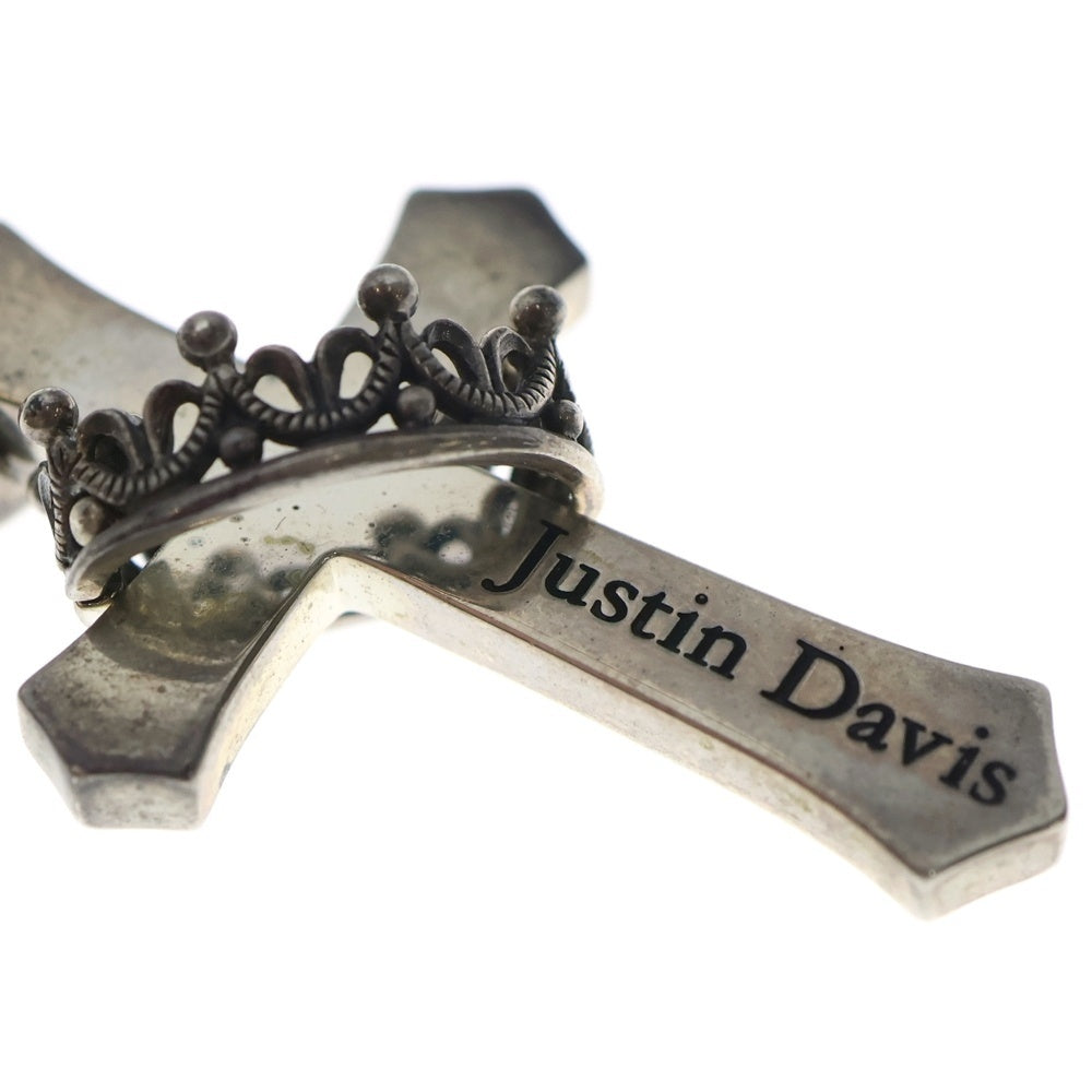 Justin Davis(ジャスティンデイヴィス) CROSS WITH CROWN ペンダント クロス クラウン ネックレストップ ペンダント シルバー SPJ122 2