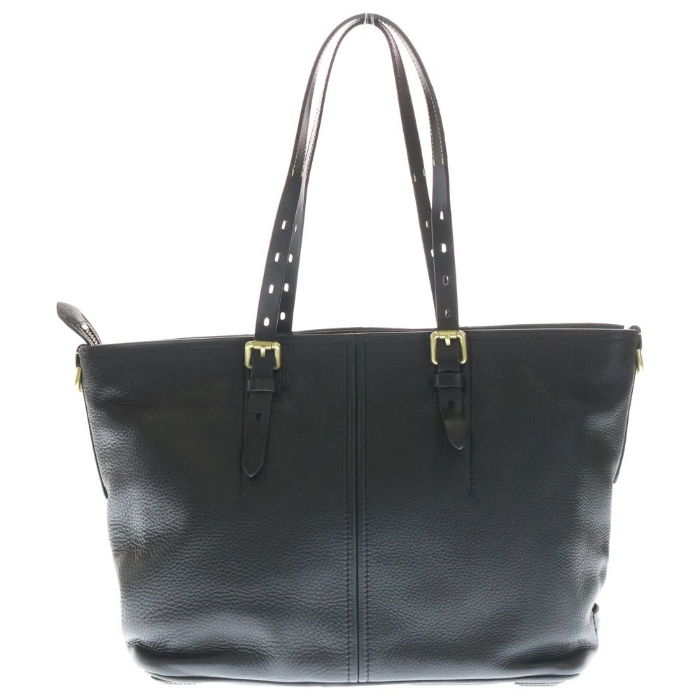 COLE HAAN(コール ハーン) Loralie Top Zip Tote GD金具 レザー トートバッグ ブラック レディース