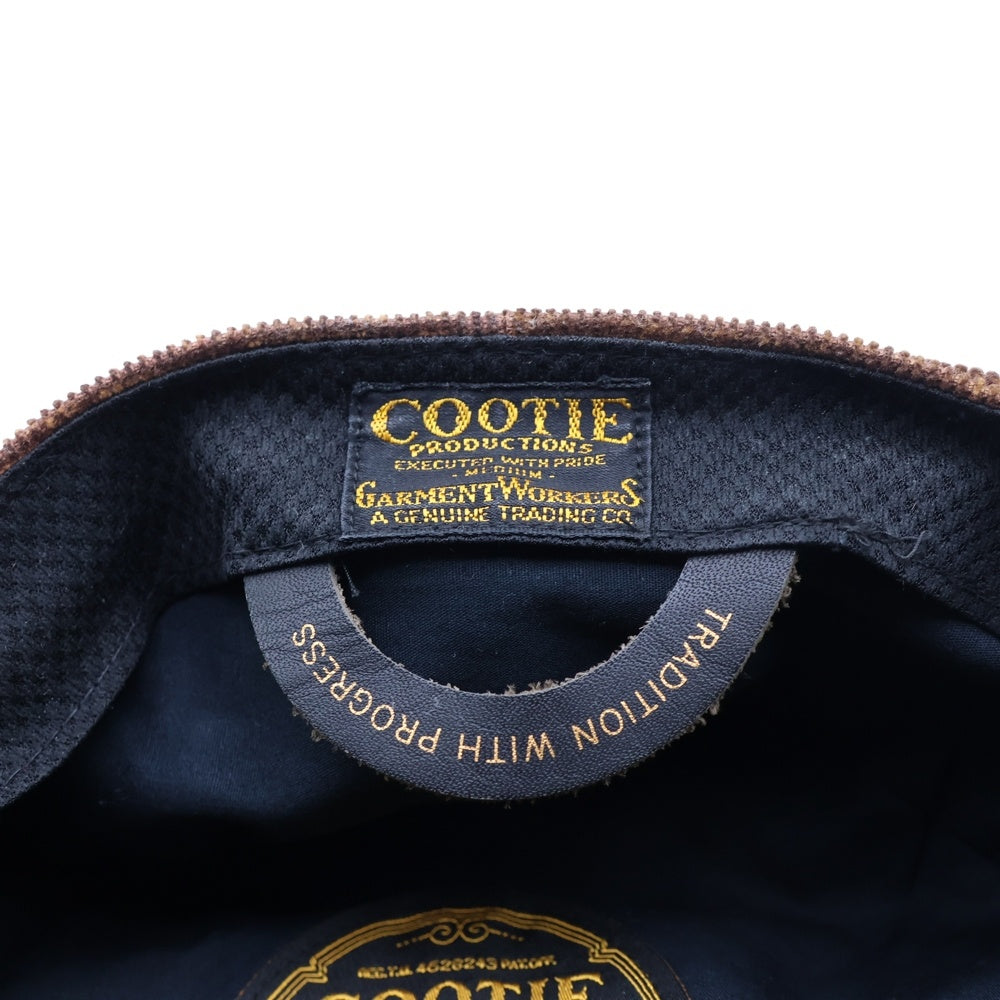 COOTIE(クーティー) コットン キャスケット ハンチングキャップ 帽子 ブラウン