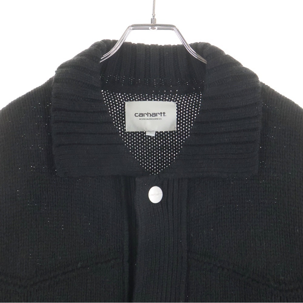 Carhartt WIP(カーハート ダブリューアイピー) フロントボタン アクリル 長袖カーディガン ブラック I034495