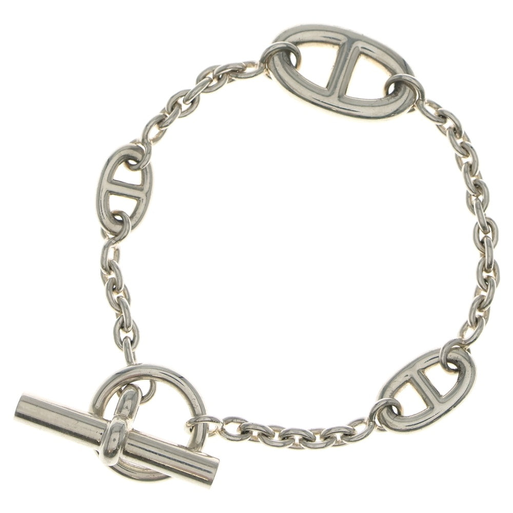 HERMES(エルメス) LG Chaine d'Ancre シェーヌダンクル ファランドール チェーン ブレスレット シルバー レディース