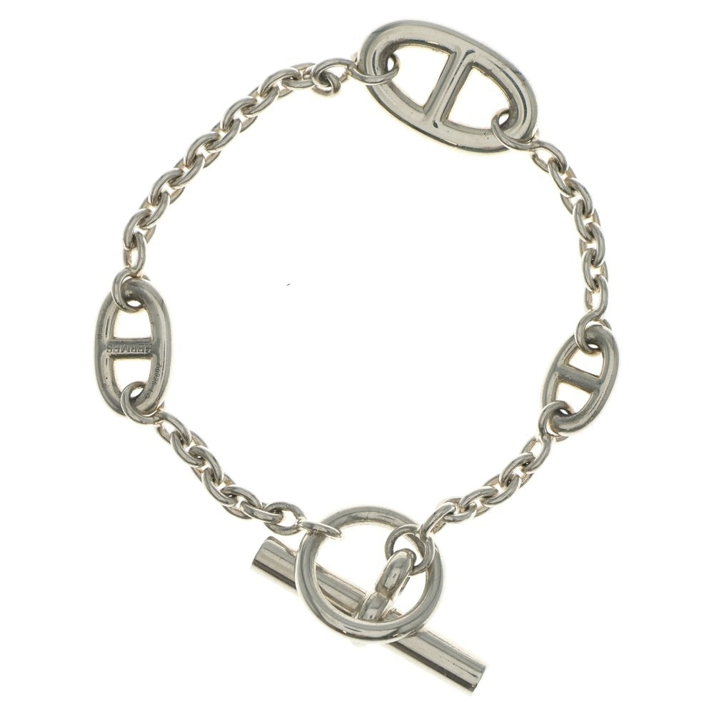 HERMES(エルメス) LG Chaine d'Ancre シェーヌダンクル ファランドール チェーン ブレスレット シルバー レディース
