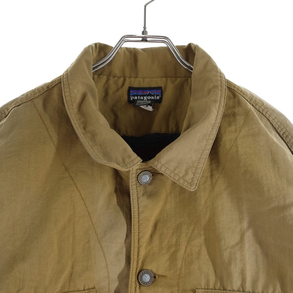 PATAGONIA(パタゴニア) 90s Work Range Coat ワークレンジコート 裏地フリース フロントボタン ジャケット ブラウン