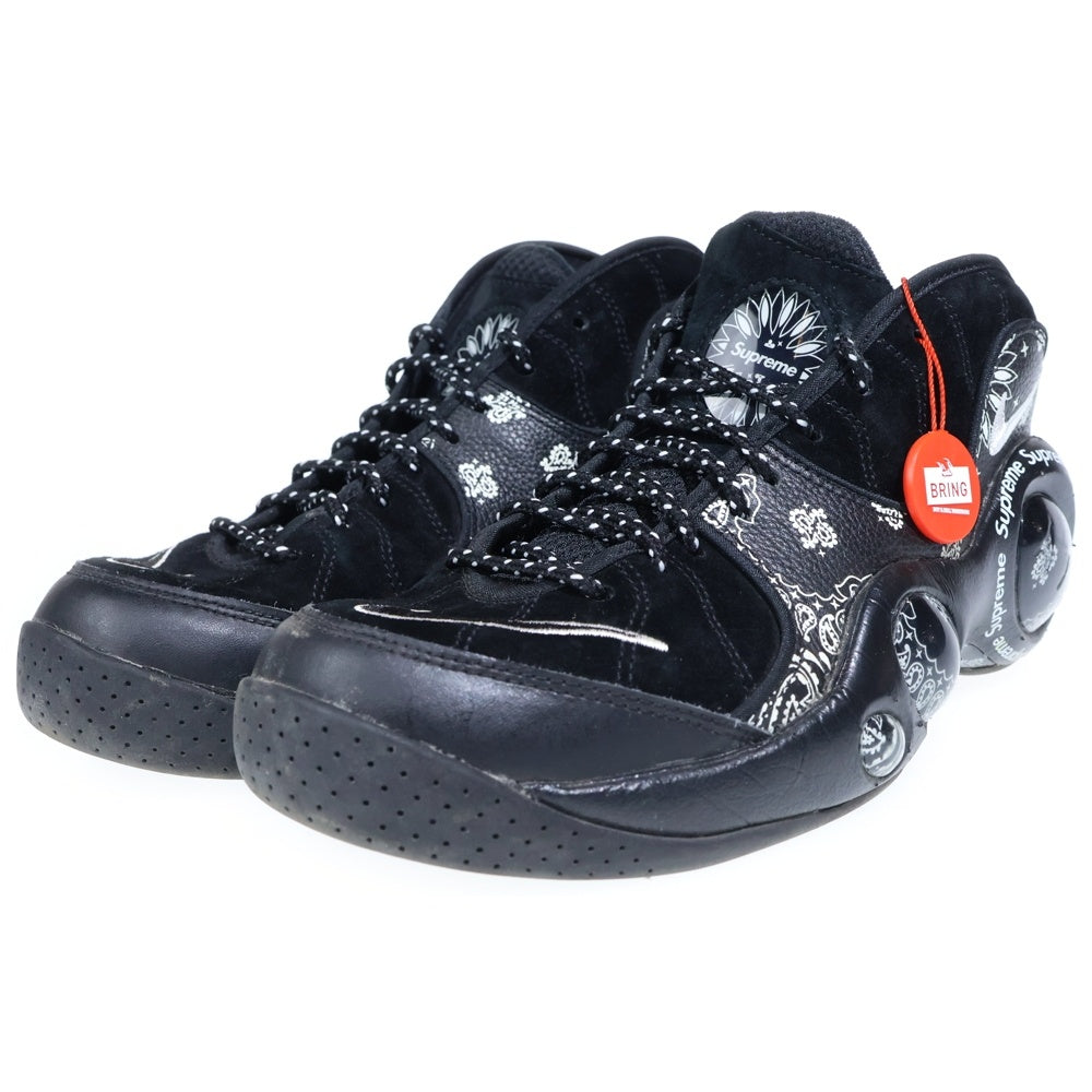 NIKE(ナイキ) 22SS×SUPREME AIR ZOOM FLIGHT 95 シュプリーム エアズーム フライト ハイカットスニーカー ブラック US9/27.0cm DJ8604-001
