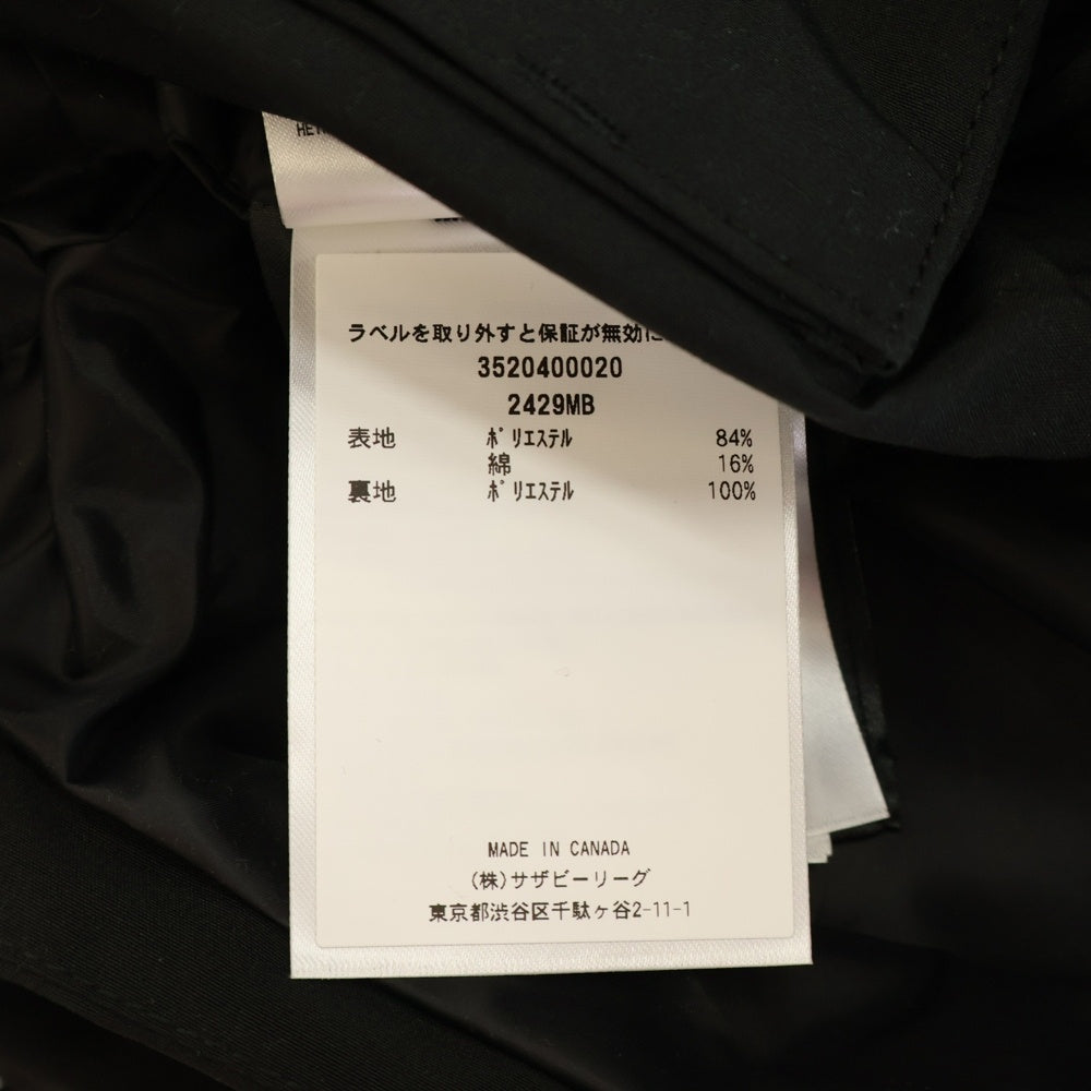 CANADA GOOSE(カナダグース) Lockeport Jacket Black Label ロックポート ジャケット ブラックレーベル ジップアップ ナイロンジャケット ブラック 2429MB