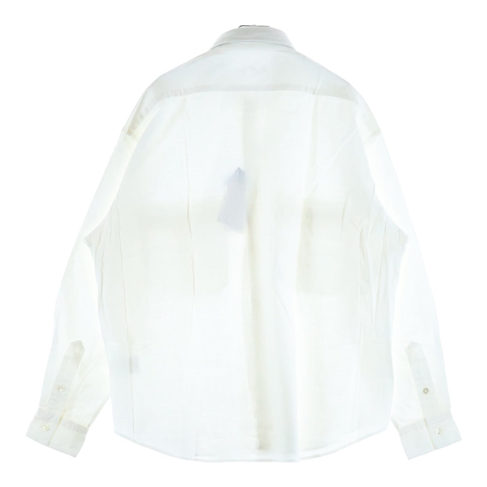 Porter Classic(ポータークラシック) ROLL UP VTG SHIRT ロールアップ ヴィンテージコットン 長袖シャツ ロングスリーブ ホワイト PC-S21-0000-053