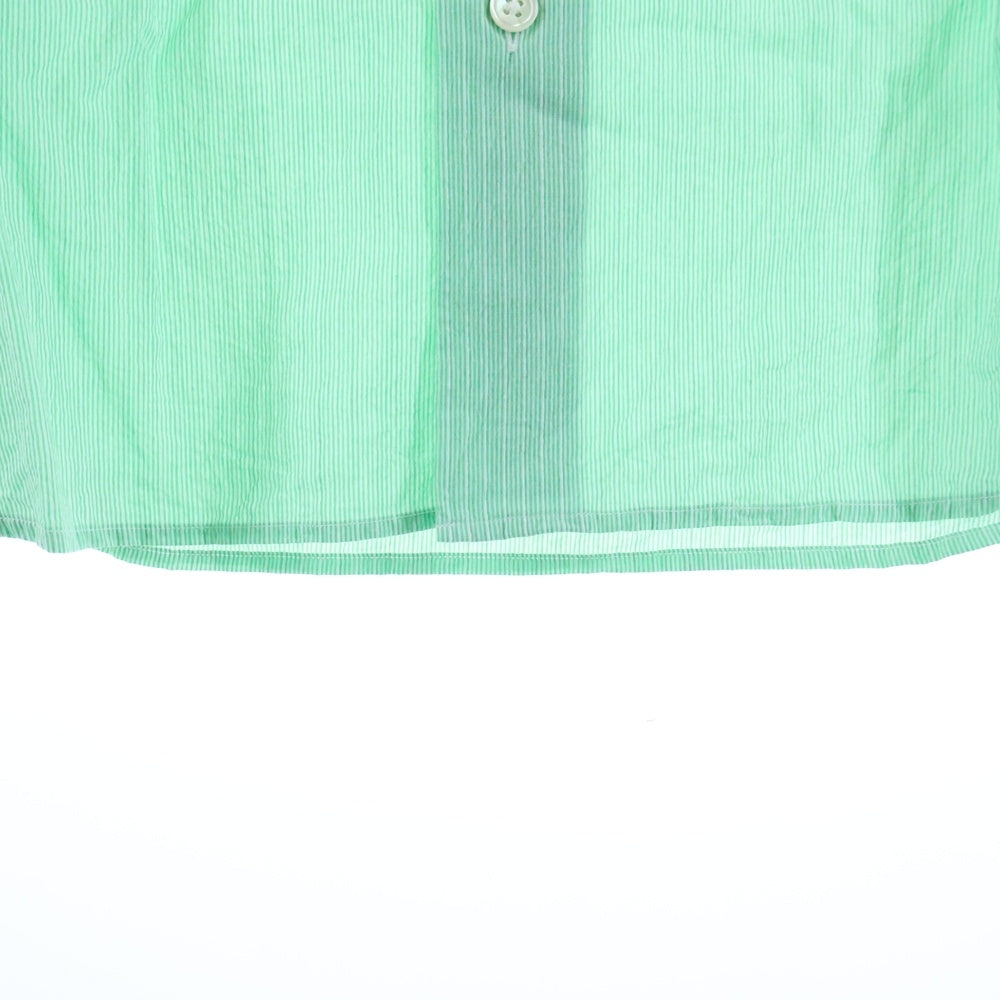 Porter Classic(ポータークラシック) ROLL UP STRIP SHIRT ロールアップ ストライプ 長袖シャツ ロングスリーブ グリーン PC-018-1315-80-04