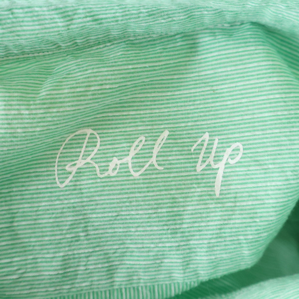 Porter Classic(ポータークラシック) ROLL UP STRIP SHIRT ロールアップ ストライプ 長袖シャツ ロングスリーブ グリーン PC-018-1315-80-04