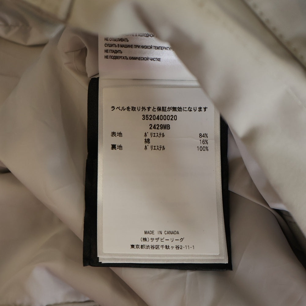 CANADA GOOSE(カナダグース) Lockeport Jacket Black Label ロックポート ジャケット ブラックレーベル ジップアップ ナイロンジャケット ベージュ 2429MB