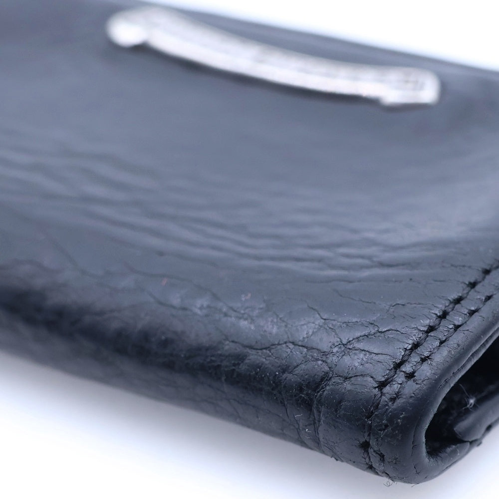 CHROME HEARTS(クロムハーツ) CARD CASE グロメット付きレザーカードケース ブラック