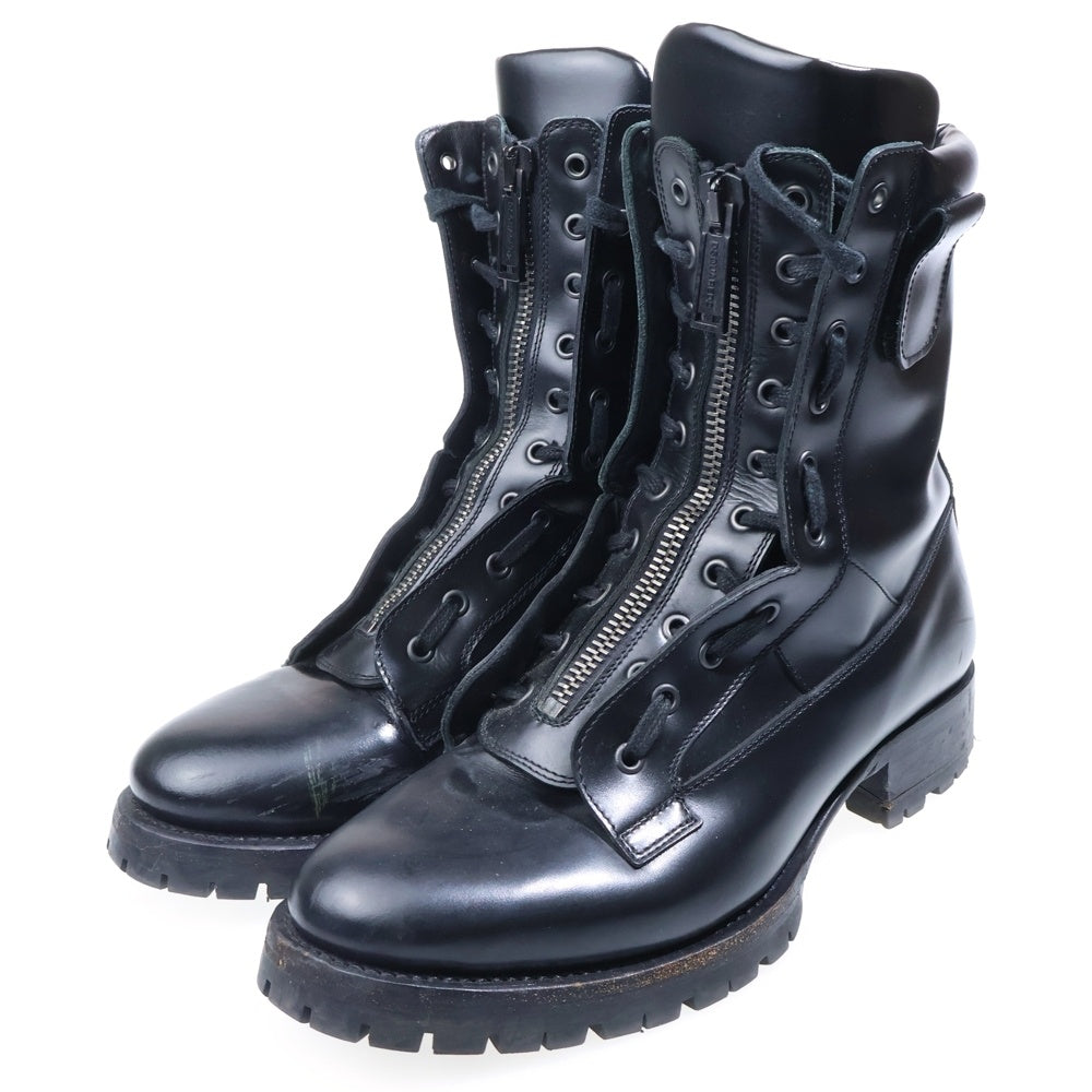 DSQUARED2(ディースクエアード) レザーコンバットブーツ ブラック