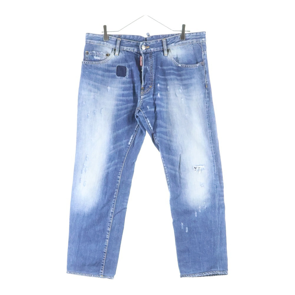 DSQUARED2(ディースクエアード) 15SS ダメージ加工 スキニーデニムパンツ S71LA0891 インディゴ