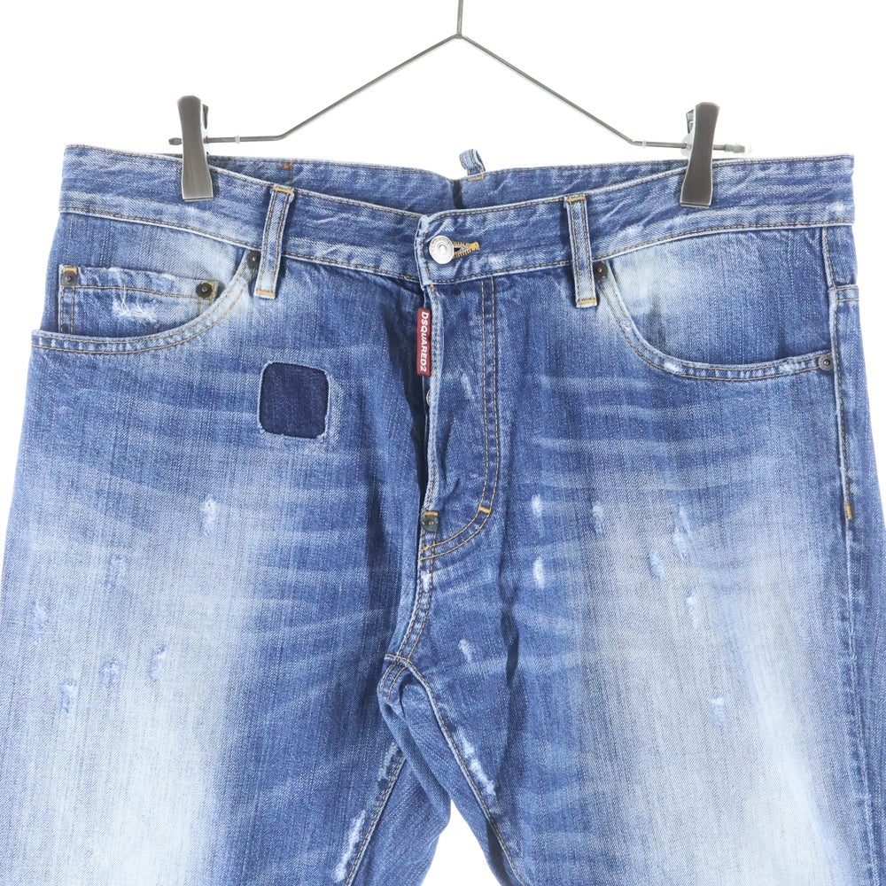 DSQUARED2(ディースクエアード) 15SS ダメージ加工 スキニーデニムパンツ S71LA0891 インディゴ