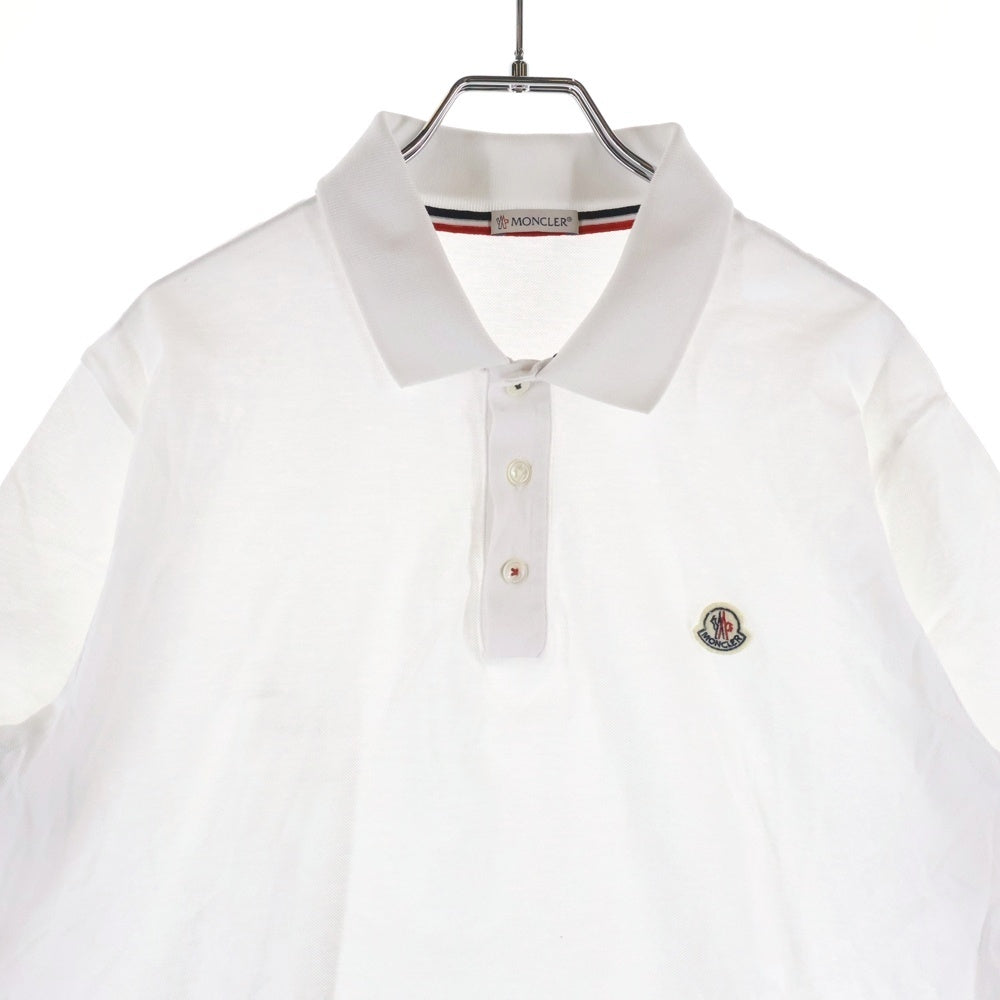 MONCLER(モンクレール) ロゴワッペン 半袖ポロシャツ カットソー B10918317099 ホワイト