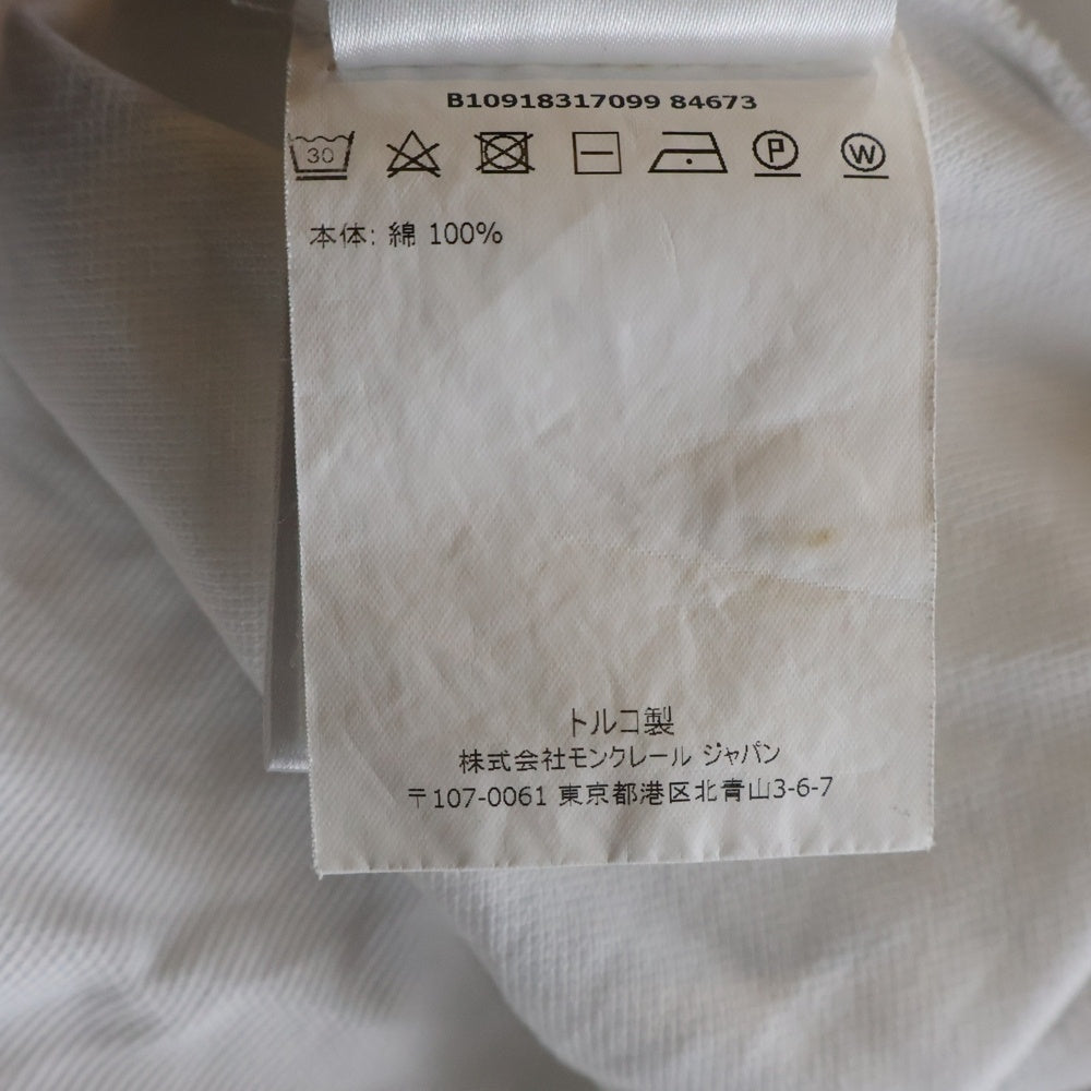 MONCLER(モンクレール) ロゴワッペン 半袖ポロシャツ カットソー B10918317099 ホワイト