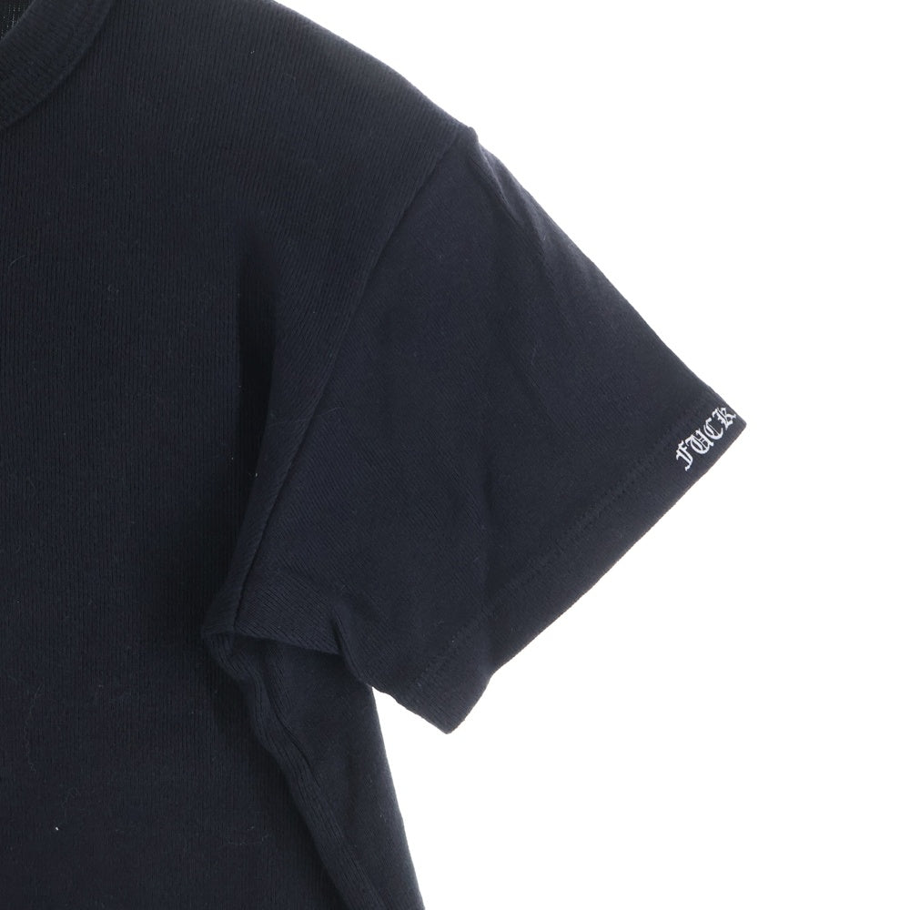 CHROME HEARTS(クロムハーツ) OLD オールド バックスクロールラベルプリント 半袖Tシャツ カットソー レディース ブラック