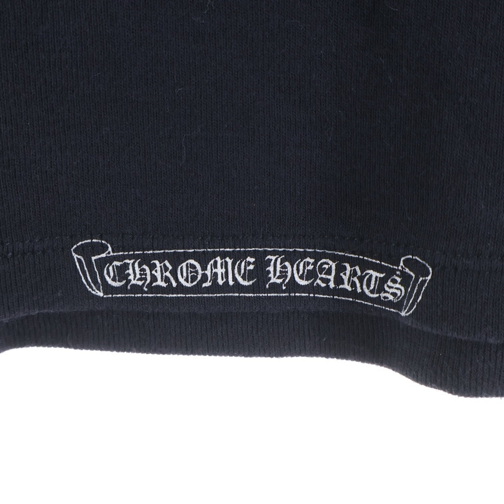 CHROME HEARTS(クロムハーツ) OLD オールド バックスクロールラベルプリント 半袖Tシャツ カットソー レディース ブラック