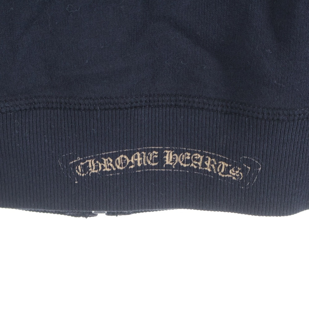 CHROME HEARTS(クロムハーツ) OLD CH Plus Gold Print Zip Up Hoodie CHプラス ゴールドプリントジップアップ フーディー ブラック/ゴールド