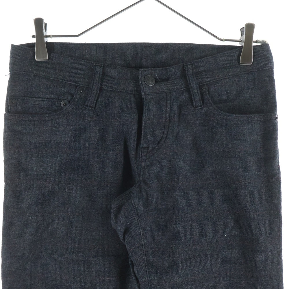 HYSTERIC GLAMOUR(ヒステリックグラマー) ストライプ ボタンフライデニムパンツ レディース ブラック 0194AP02