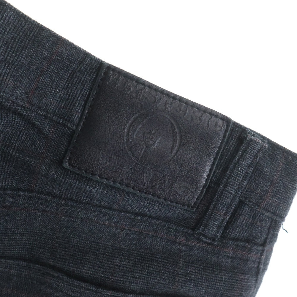 HYSTERIC GLAMOUR(ヒステリックグラマー) ストライプ ボタンフライデニムパンツ レディース ブラック 0194AP02