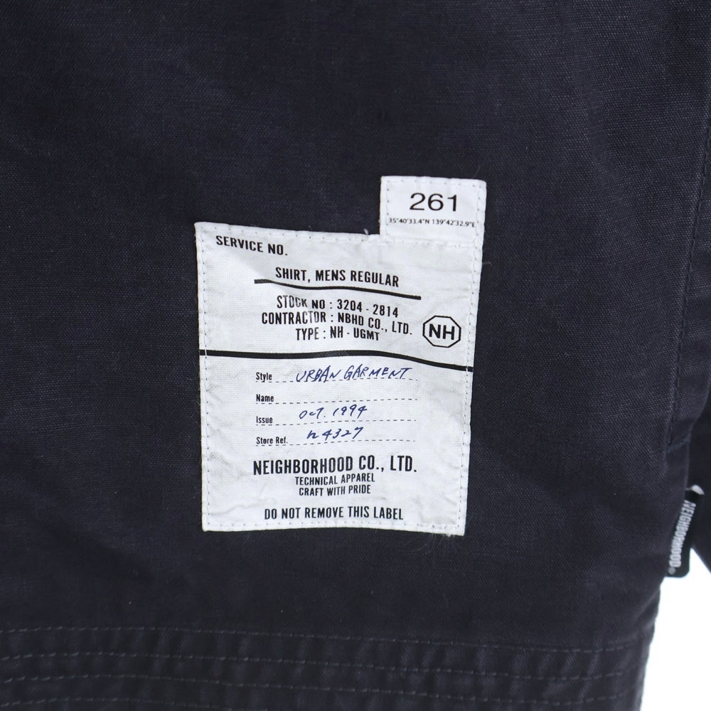 NEIGHBORHOOD(ネイバーフッド) ZIP FIELD SHIRT LS 261AQNH-SHM06 ジップアップ シャツジャケット ブラック