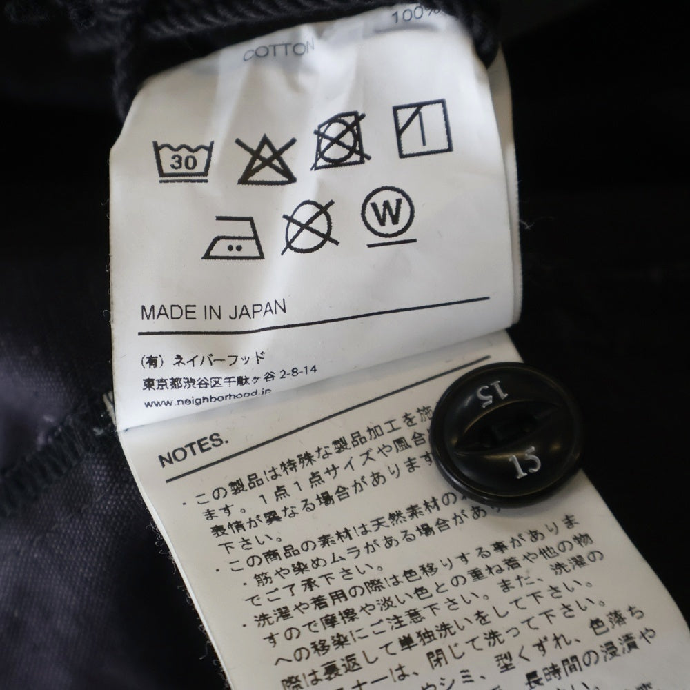 NEIGHBORHOOD(ネイバーフッド) ZIP FIELD SHIRT LS 261AQNH-SHM06 ジップアップ シャツジャケット ブラック