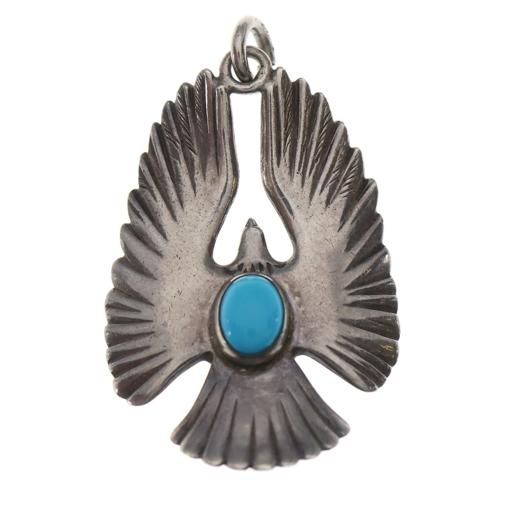 goro's(ゴローズ) ターコイズ付きイーグルペンダント ペンダントトップ シルバー