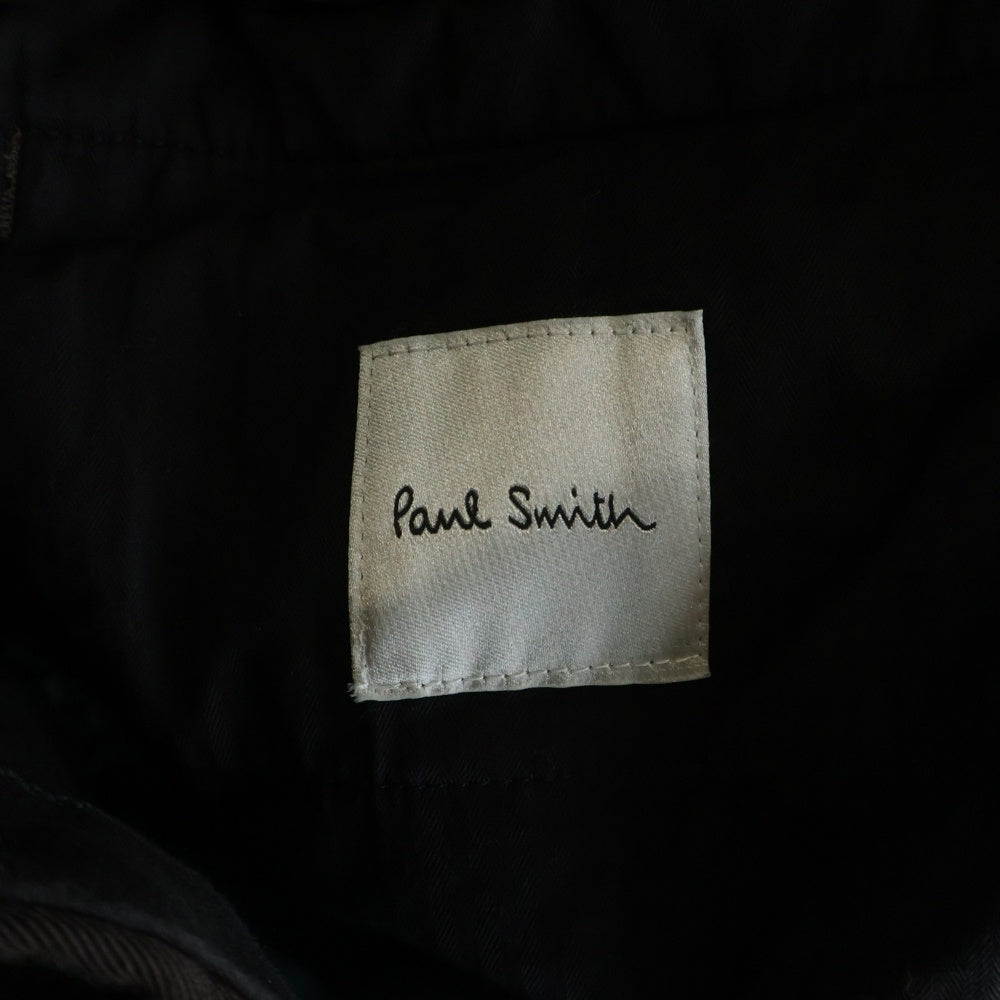 Paul Smith(ポールスミス) ジップフライ ウール スラックスパンツ ブラウン PF-IA-73551