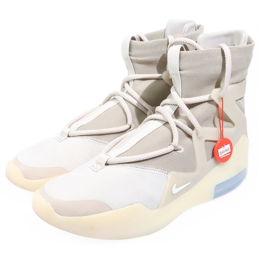 NIKE(ナイキ) ×FEAR OF GOD AIR 1 Oatmeal フィアオブゴッド エア1 オートミール ハイカットスニーカー アイボリー US8.5/26.5cm AR4237-900